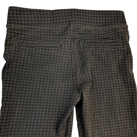 Liverpool Houndstooth Pants Size 6 28 Skinny Stretch Ankle Olive Brown Pull On - Picture 5 of 10